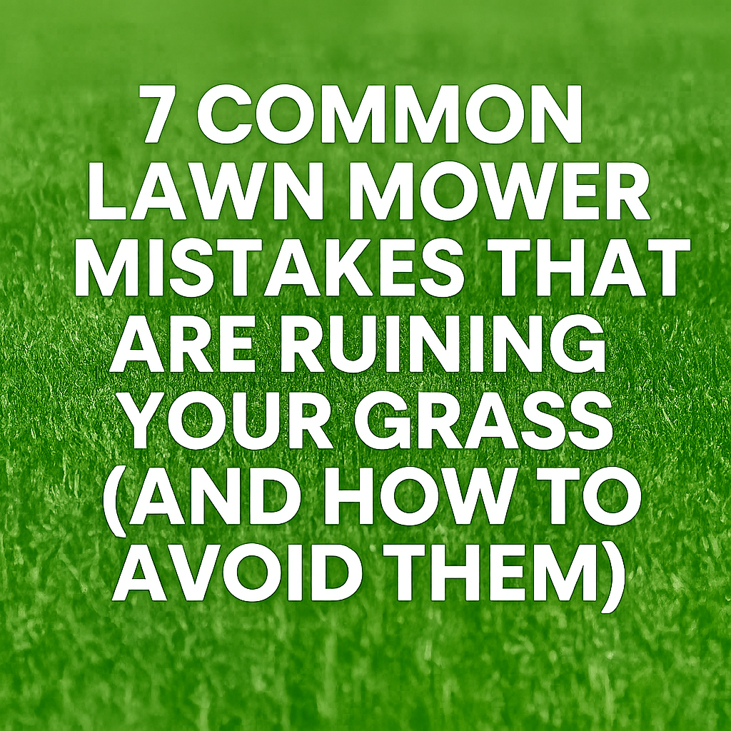 lawn mower mistakes